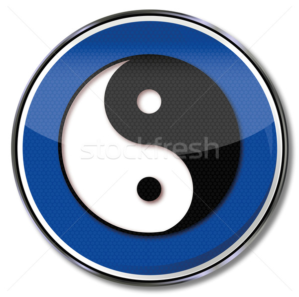 Sign yin and yang Stock photo © Ustofre9