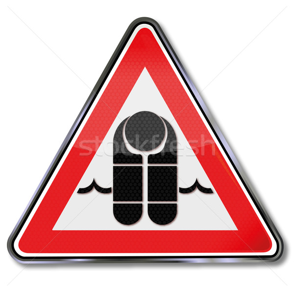 Sign with life jacket Stock photo © Ustofre9