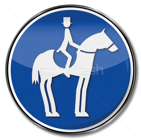 Sign horse, rider and dressage  Stock photo © Ustofre9