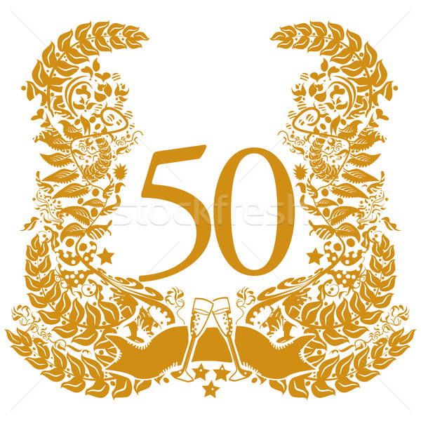 Stock photo: Vignette for the 50th anniversary