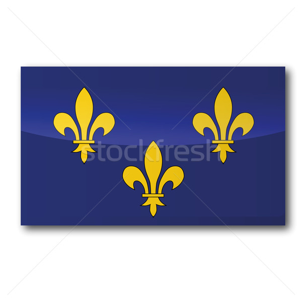 Flag Ile-de-France Stock photo © Ustofre9