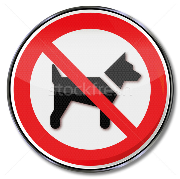 Prohibition sign dogs are prohibited  Stock photo © Ustofre9
