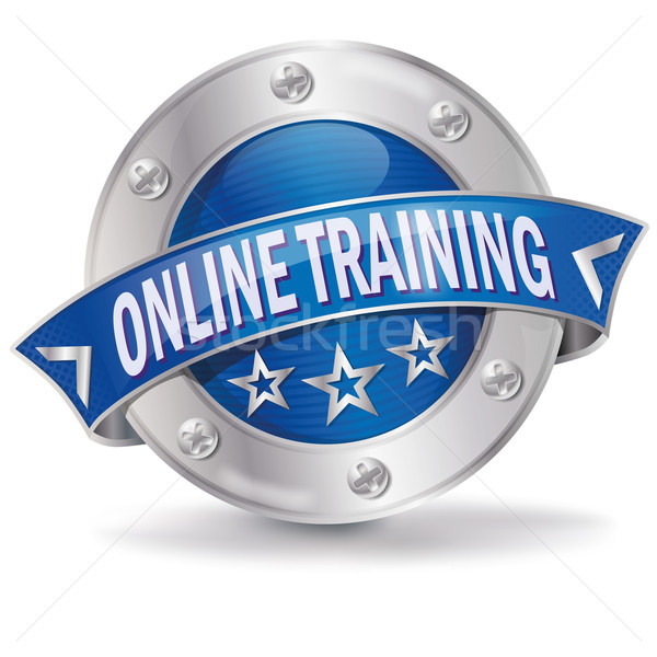 Button online training Stock photo © Ustofre9