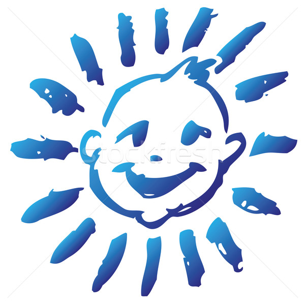 Zeichnung lächelnd Junge Lächeln Kinder Kind Stock foto © Ustofre9