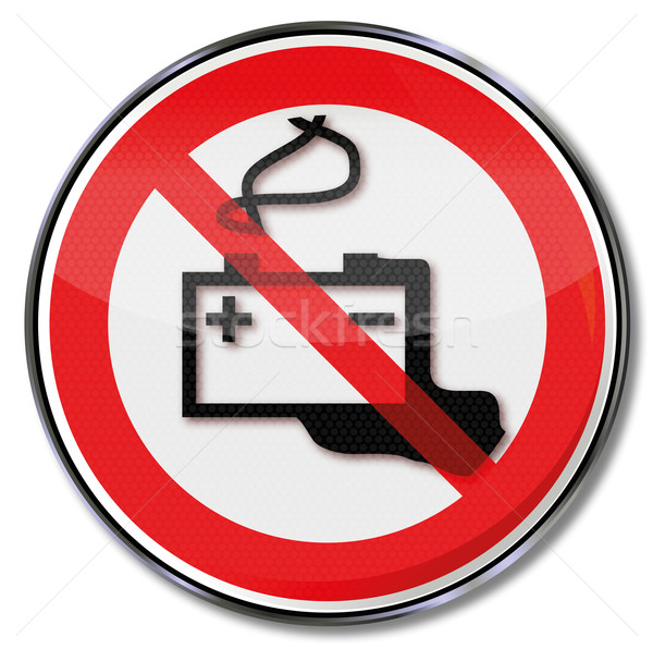 禁止 にログイン 注意 車 バッテリー 酸 ストックフォト © Ustofre9
