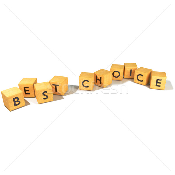 Stock photo: Cubes for best choice