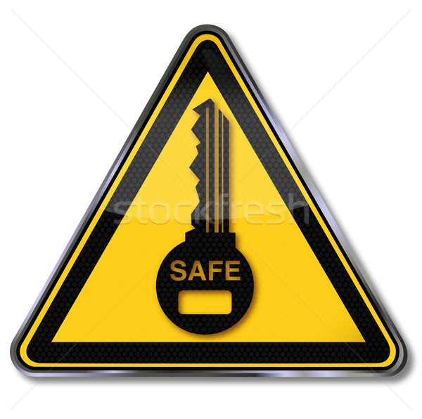 Shield key, safe and security  Stock photo © Ustofre9