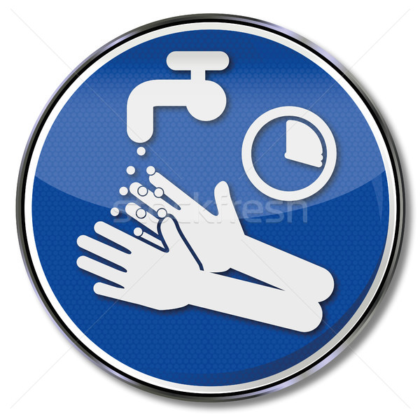 Please wash and disinfect hands for 15 seconds Stock photo © Ustofre9