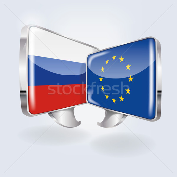 Bubbles with Russia and Europe  Stock photo © Ustofre9