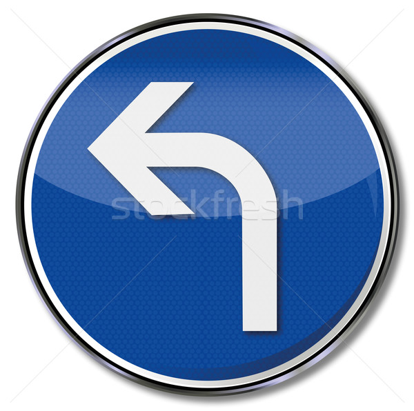 Traffic sign arrow to the left Stock photo © Ustofre9