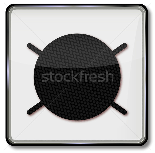 Textile care symbol professional wet cleaning is not allowed  Stock photo © Ustofre9