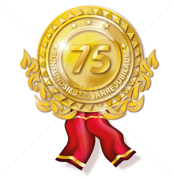Medal rocznicy działalności projektu internetowych pomoc Zdjęcia stock © Ustofre9