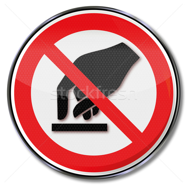 Prohibition sign forbidden to touch   Stock photo © Ustofre9