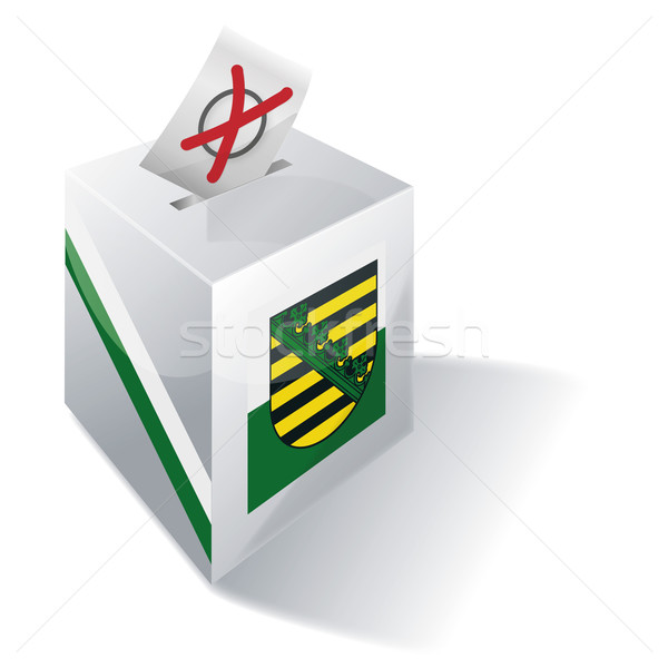 Głosowanie polu krzyż banderą Europie kraju Zdjęcia stock © Ustofre9