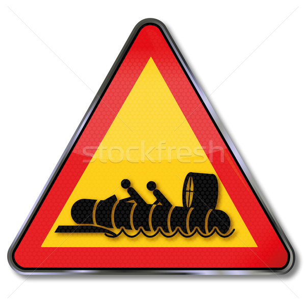 Sign hovercraft on the beach Stock photo © Ustofre9
