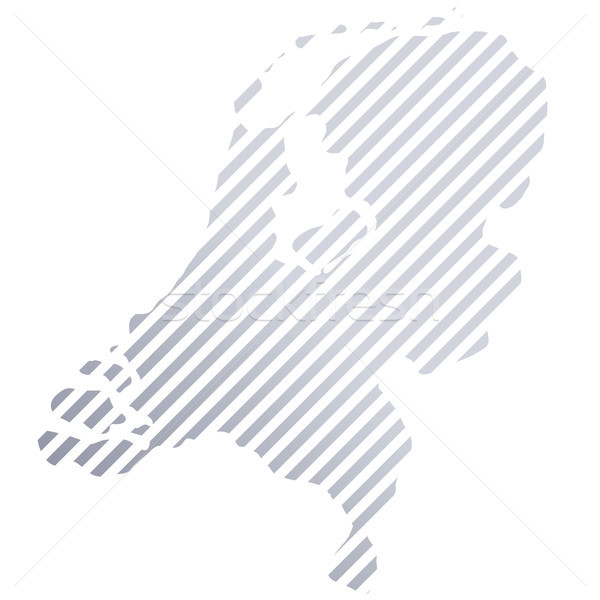 Map of Netherlands in stripes Stock photo © Ustofre9