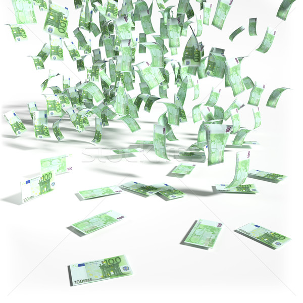 Himmel 100 Euro Rechnungen grünen Finanzierung Stock foto © Ustofre9