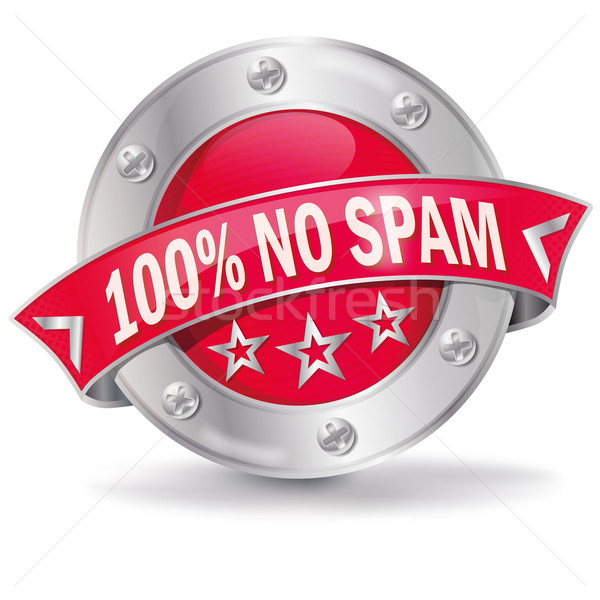Gomb nem spam felirat marketing hirdetés Stock fotó © Ustofre9