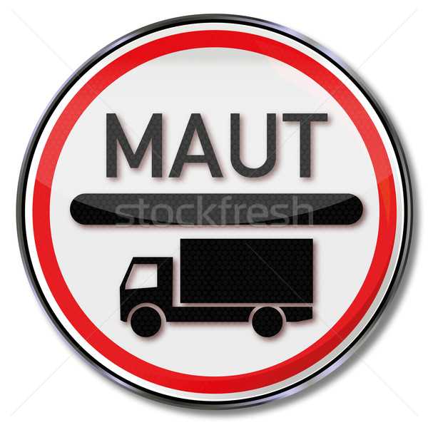 Traffic sign truck tolls and charges Stock photo © Ustofre9