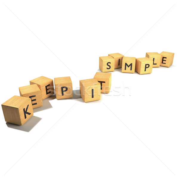 Keep it simple cubes Stock photo © Ustofre9
