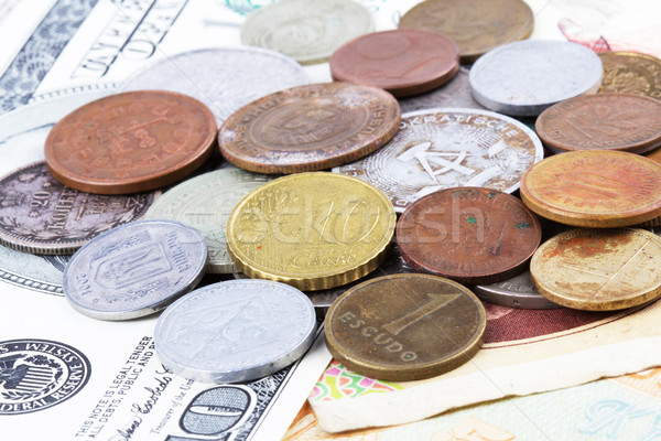 старые монетами 10 евро фон металл Сток-фото © vadimmmus