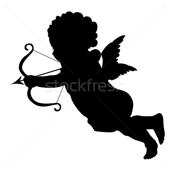 Cupid silhouette Stock photo © vadimmmus
