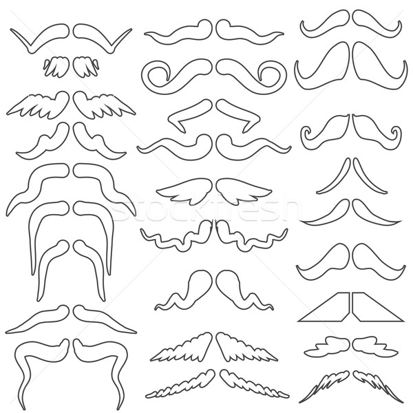 moustaches set Stock photo © Valeo5