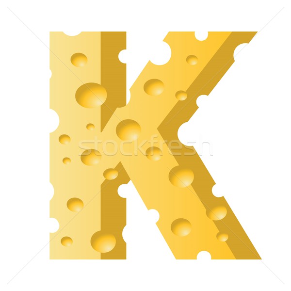 cheese letter K Stock photo © Valeo5