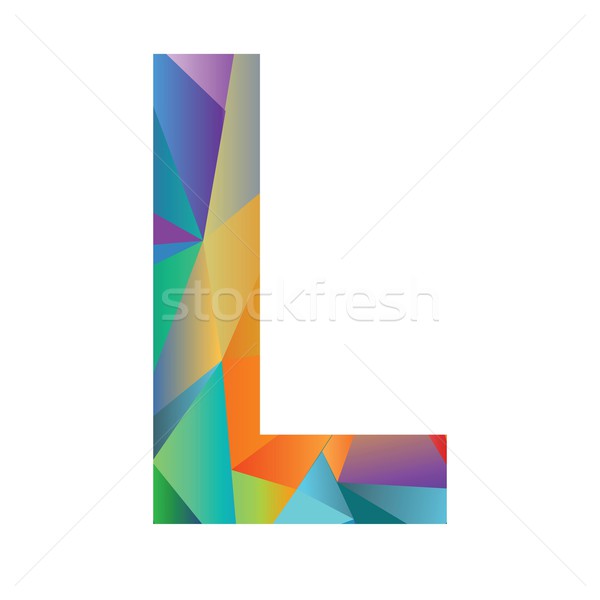 Stock photo: letter of different colors