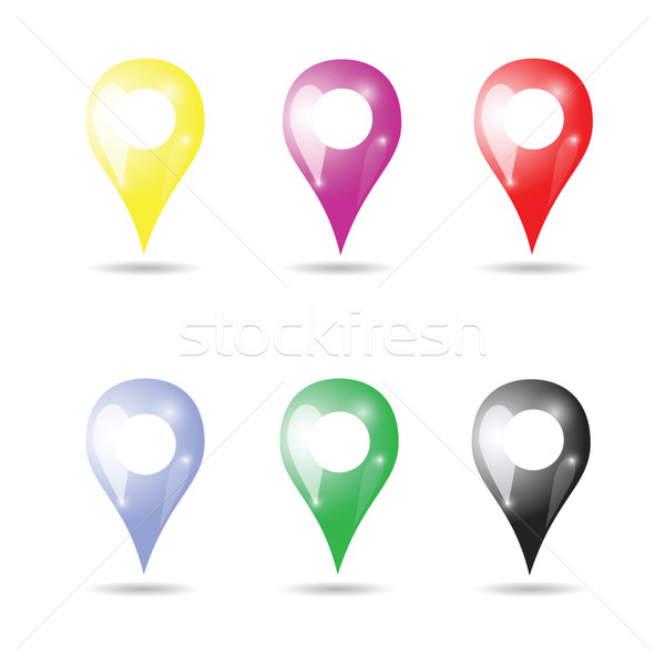 Coloré illustration affaires internet carte [[stock_photo]] © Valeo5