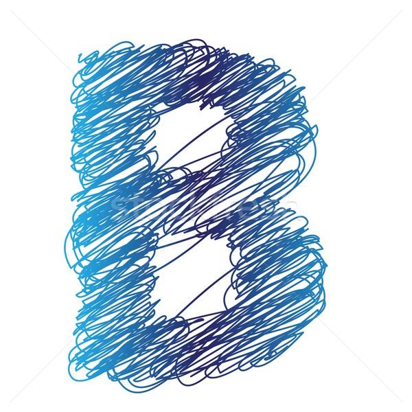 sketched letter B Stock photo © Valeo5