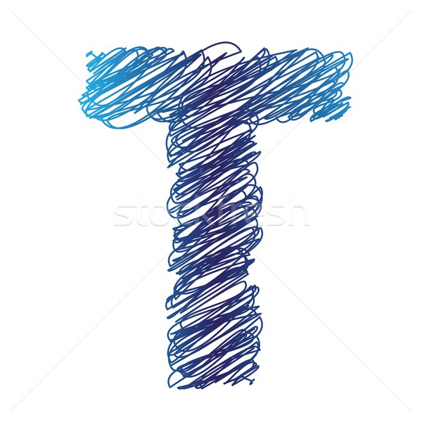 sketched letter T Stock photo © Valeo5