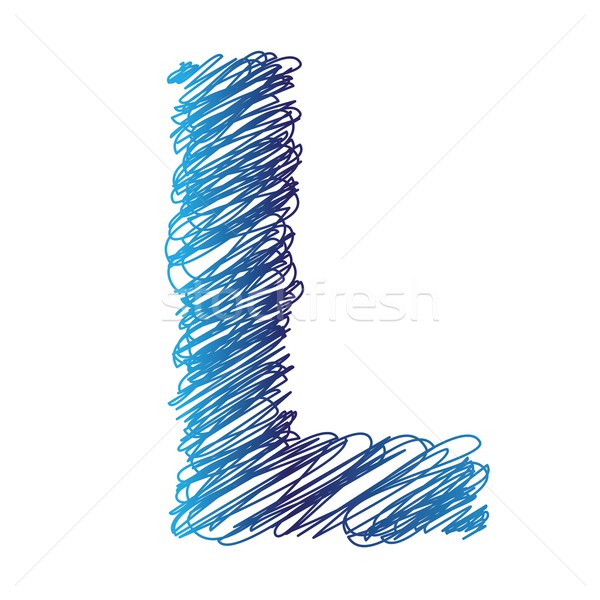 sketched letter L Stock photo © Valeo5