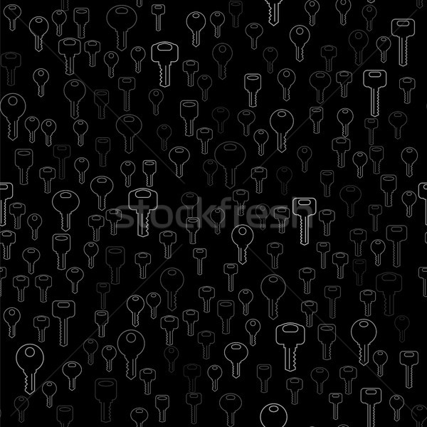 Hat siluetleri anahtar yalıtılmış siyah Stok fotoğraf © Valeo5