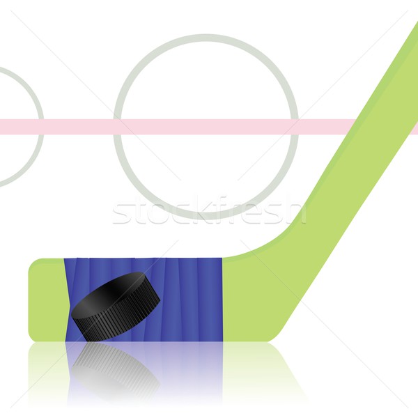 Hockey jeu coloré illustration exercice vitesse [[stock_photo]] © Valeo5