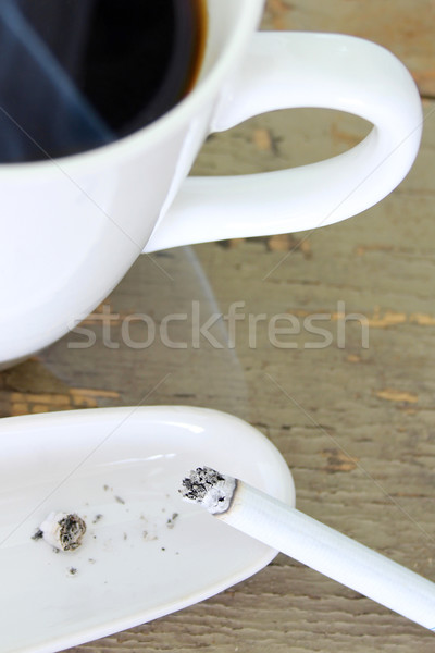 Coffee and cigarette Stock photo © vanessavr