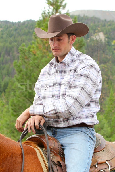Stock photo: Young cowboy
