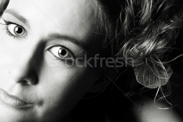 Sarışın güzellik görüntü kadın model büyük gözleri Stok fotoğraf © vanessavr