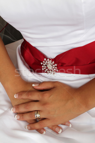 Wedding gown detail Stock photo © vanessavr