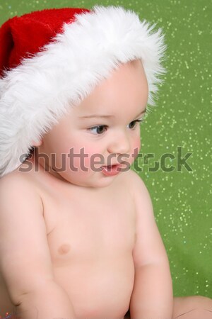 Christmas baby spelen decoraties groene Rood Stockfoto © vanessavr