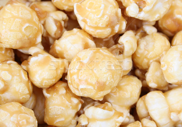 Karmel popcorn pokryty słodkie Zdjęcia stock © vanessavr