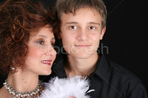 Stylish mother and son Stock photo © vanessavr