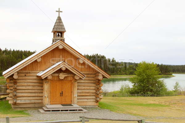 Log Chapel Stock photo © vanessavr