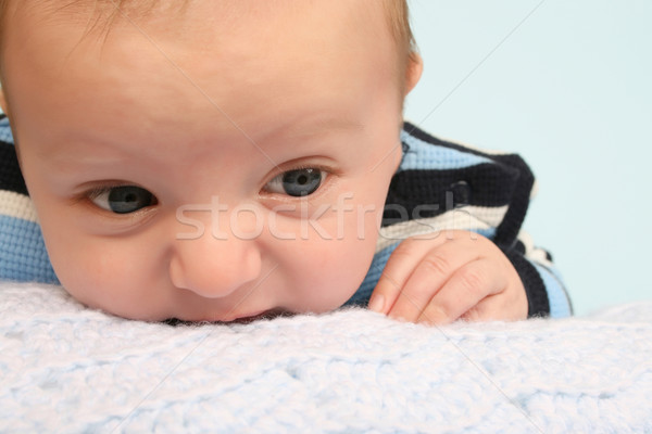 Bebê menino dois mês velho criança Foto stock © vanessavr