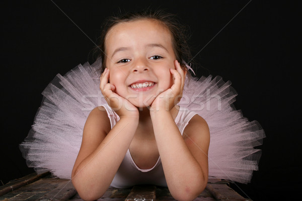 балет девушки Cute брюнетка розовый Сток-фото © vanessavr