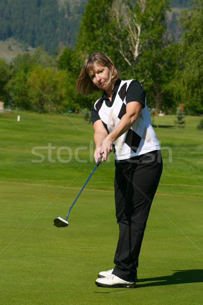 Female golfer Stock photo © vanessavr