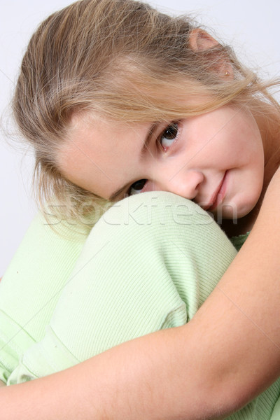 Hermosa niña hermosa joven profundo ojos marrones nina Foto stock © vanessavr