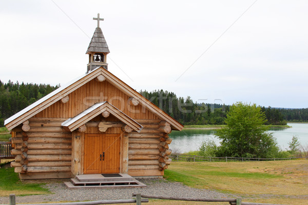 Stock photo: Log Chapel