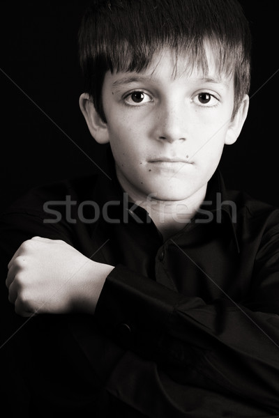 Gündelik genç büyük gözleri model Stok fotoğraf © vanessavr