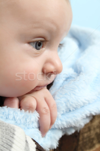 ストックフォト: 思考 · 赤ちゃん · 美しい · 少年 · モデル
